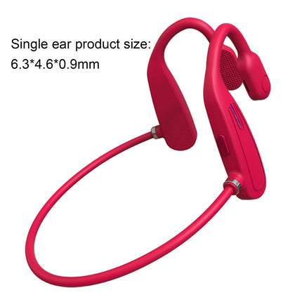 1 Set ABS Sports Runing Earphone for Computer Bone Conduction Noise Reduction Earphone-Red