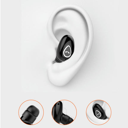 In-Ear Handsfree Stereo Headphone Wireless Bluetooth-compatible 4.1 Earbud Earphone-Rose Gold