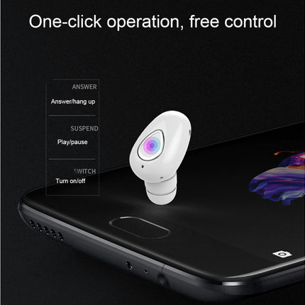 In-Ear Handsfree Stereo Headphone Wireless Bluetooth-compatible 4.1 Earbud Earphone-Rose Gold