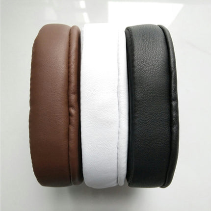 1 Pair Headphone Accessory Faux Leather Soft Velvet Earpad Cushion Replacement -Black