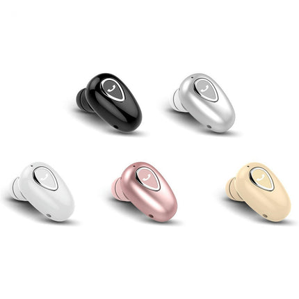 1Pc Sports Stereo Headphone Mini In-ear Wireless Bluetooth-compatible Earphone with Mic-Pink