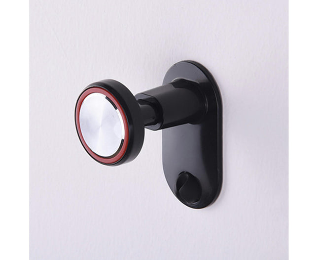 Headphone Storage Bracket Retractable Desk Wall Mount Sticky Hook Display Stand-Black