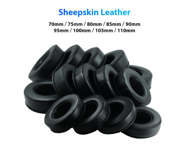 1Pc Headphone Earpad 70-110mm Replacement Faux Leather Sponge Ear Pad Cushion-85mm