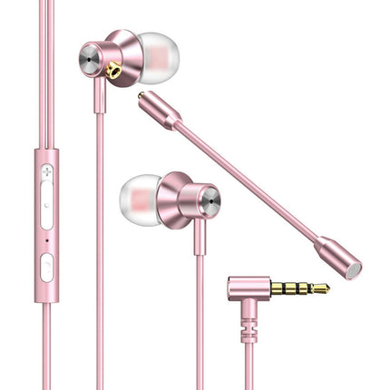 Universal In-ear Wired Stereo 3.5mm Gaming Music Sport Earphone with Microphone-Black