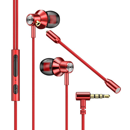 Universal In-ear Wired Stereo 3.5mm Gaming Music Sport Earphone with Microphone-Black