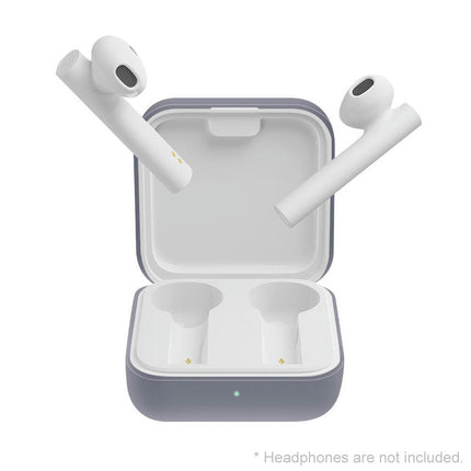 Silicone Anti-scratch Bluetooth-compatible Earphones Protective Case for Xiaomi Air 2 SE-White