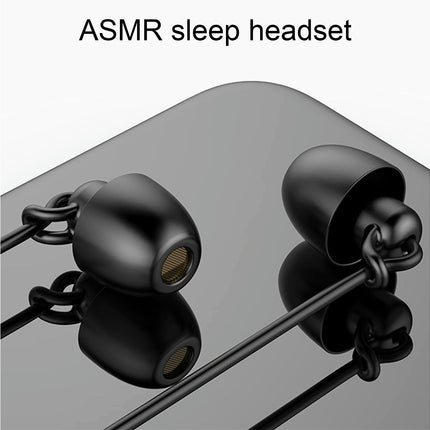 In-ear Anti-noise Sports Running Bass Earplugs S360 Sleeping Wired Earphones-Black