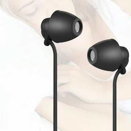 In-ear Anti-noise Sports Running Bass Earplugs S360 Sleeping Wired Earphones-Black
