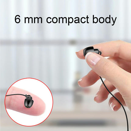 In-ear Anti-noise Sports Running Bass Earplugs S360 Sleeping Wired Earphones-Black