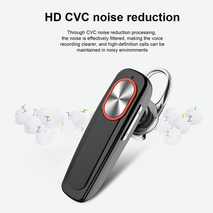 4.1 Single Ear Earphone with Hands-Free Call Microphone L9 Wireless Bluetooth Earphone-Black