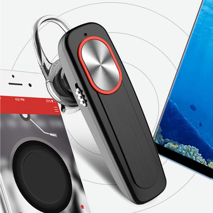4.1 Single Ear Earphone with Hands-Free Call Microphone L9 Wireless Bluetooth Earphone-Black