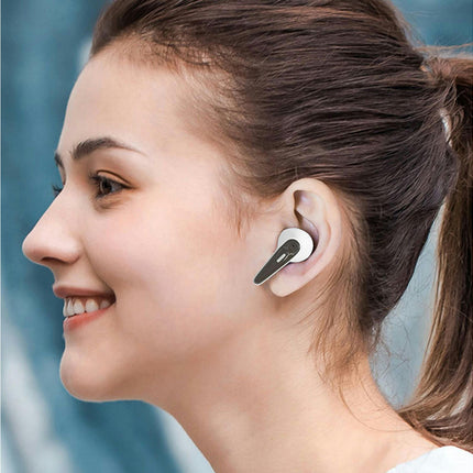 A5 Bluetooth Wireless Stereo Earbuds 5.0 In-ear Sports Waterproof Earphones with Mic-White
