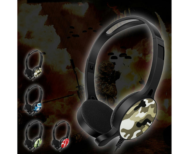 3.5mm Plug Noise Reduction Headphone Universal Foldable Retractable Headphone with Mic-Red