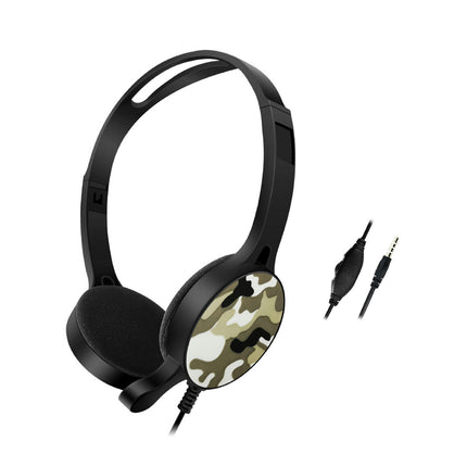 3.5mm Plug Noise Reduction Headphone Universal Foldable Retractable Headphone with Mic-Red