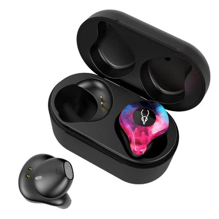 X12 Pro Wireless Sports Earbuds Bluetooth 5.0 3D Stereo Waterproof Earphone -Fire Pattern#
