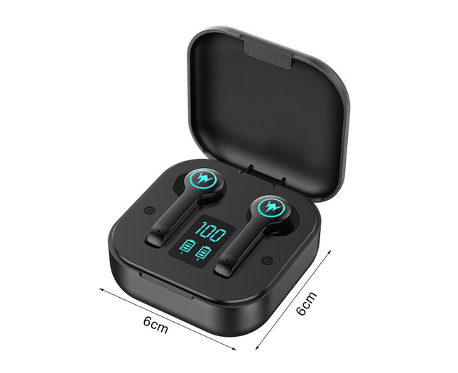 5.1 Headset L10 LED Display Bluetooth Wireless Stereo Waterproof Earphone with Mic-White