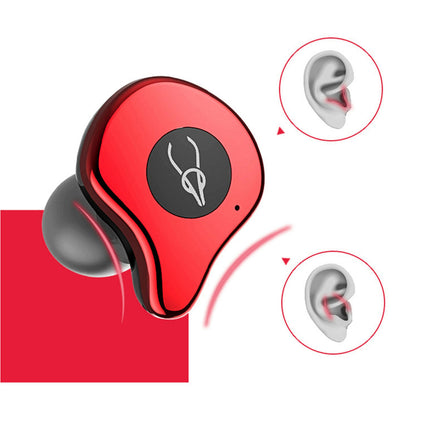 5.0 In-Ear Sabbat E12 Ultra Denoise Wireless Bluetooth Earphone with Charge Box-Coffee