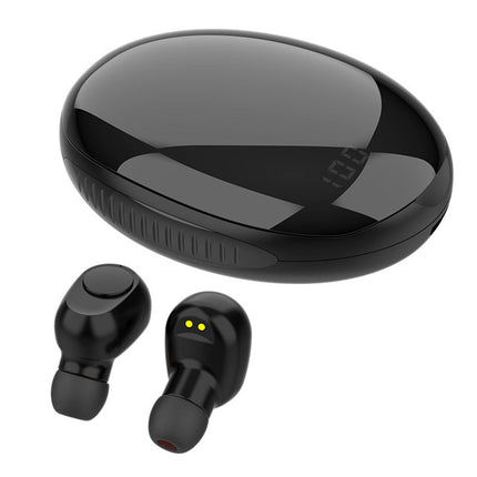 In-ear 9D Sports Earphones L30 Bluetooth 5.0 Wireless Stereo Digital Display Earphones-Black