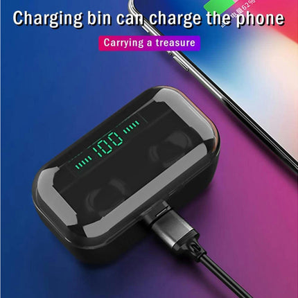 G6S In-Ear Mini Bluetooth Earphone 5.0 Wireless Earphone Earbud with Charging Box-White