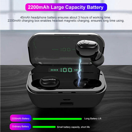 G6S In-Ear Mini Bluetooth Earphone 5.0 Wireless Earphone Earbud with Charging Box-White