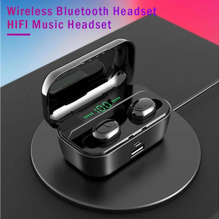G6S In-Ear Mini Bluetooth Earphone 5.0 Wireless Earphone Earbud with Charging Box-White