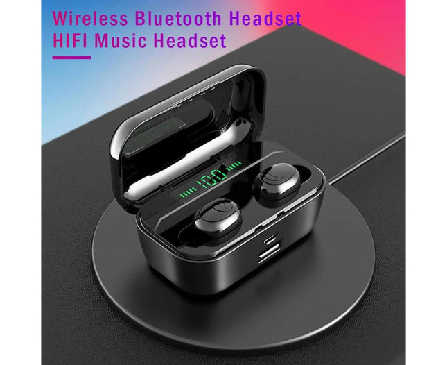 G6S In-Ear Mini Bluetooth Earphone 5.0 Wireless Earphone Earbud with Charging Box-White