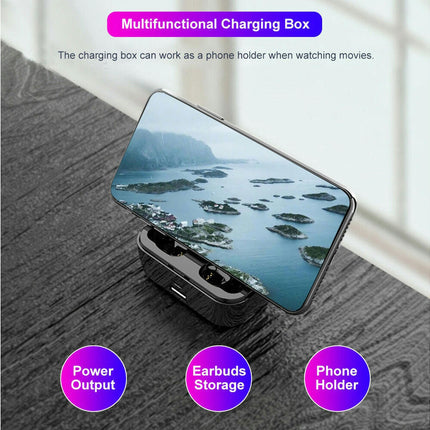 G6S In-Ear Mini Bluetooth Earphone 5.0 Wireless Earphone Earbud with Charging Box-White