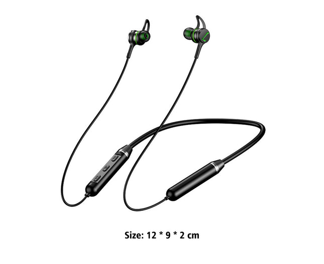 In-ear Earphone Neckband Magnetic Stereo Wireless Sport Bluetooth-compatible Headphone-Black