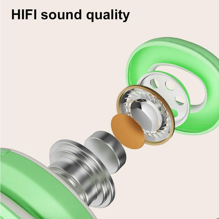 5.0 Bluetooth Wireless TF Card RGB Light Stereo 3.5mm Jack Headset Headphones-Blue