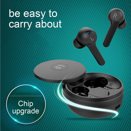 Bluetooth-compatible 5.2 Stereo Earphone for Doing Sports L9 Waterproof Wireless Earbud-Black