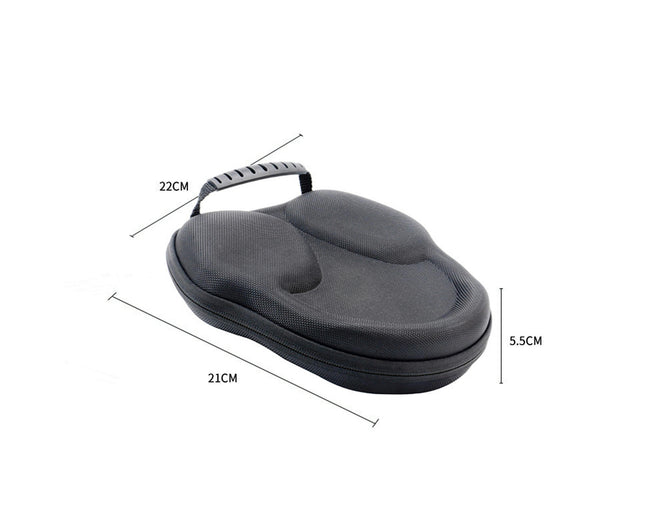 Wireless Dustproof Headphone Storage Container with Mesh Pouch for AirPods Max-Black