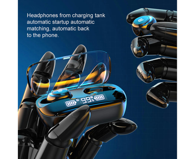 In-ear Earbuds M-U8 Bluetooth-compatible Wireless Earphone TWS5.0 Binaural Stereo Headset-Grey