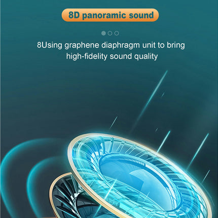 5.0 Rechargeable LB60 Wireless Bluetooth-compatible In-Ear Earphone with Power Display-Black