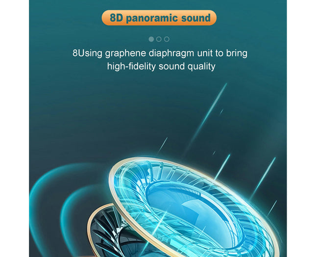 5.0 Rechargeable LB60 Wireless Bluetooth-compatible In-Ear Earphone with Power Display-Black