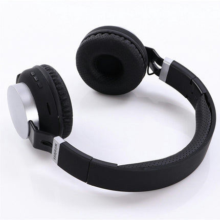 MH8 Bluetooth-compatible Stereo Sport Laptop Headset 5.0 Wireless Foldable Headphone-Blue