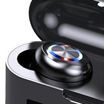 IPX4 Waterproof ABS BT5.0 Long Endurance Earbuds 1 Pair X35 Wireless Earphones for Sports-Black