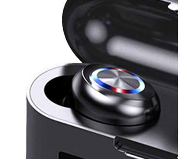 IPX4 Waterproof ABS BT5.0 Long Endurance Earbuds 1 Pair X35 Wireless Earphones for Sports-Black