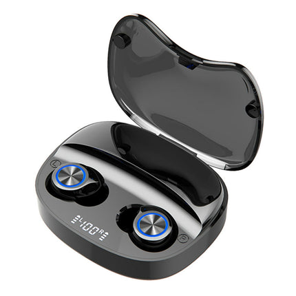 TW90 Wireless Bluetooth Earphones V5.0 Stereo HiFi Smart Touch In-ear Earphones with Mic-Black