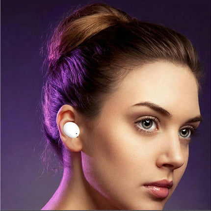 TWS True Wireless Bluetooth-compatible Sport Earbuds 5.0 Earphones Stereo Touch Headset-Blue
