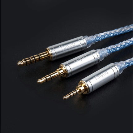 HIFIHEAR MMCX/2Pin/QDC 16 Core Silver Plated Earphone Balanced Cable Braided-9#