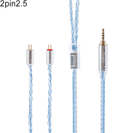 HIFIHEAR MMCX/2Pin/QDC 16 Core Silver Plated Earphone Balanced Cable Braided-9#