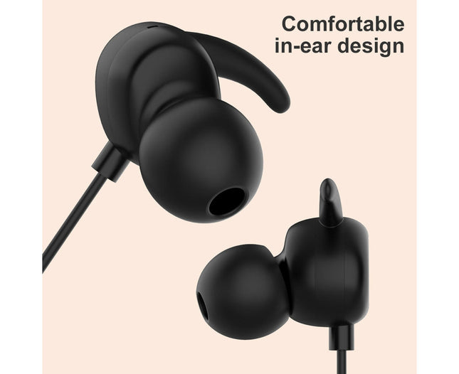 3.5mm Plug Wired In-ear Sport Earphones Dual Moving Coils with Microphone Loop-Purple