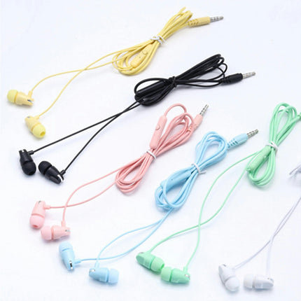 3.5mm Dynamic Wired Heavy Bass  L104 Universal Sport In-ear Earphone with Mic-Green
