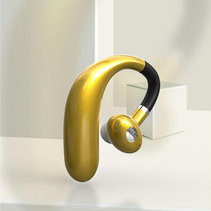 1Pc R10 Wireless Earphone Hanging Ear Mini 5.0 HiFi Stereo Earphone for Jogging-Golden