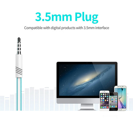 Lightweight 3.5mm Stereo Sports In-ear Earbud JM26 Wired Earbud for Playing Games-White