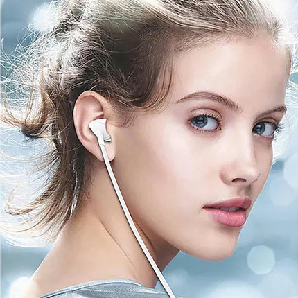 6D Universal Wired Earbud 3.5mm In-ear Student Surround Gaming Earbud for Running-White