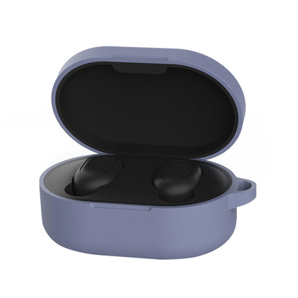 Solid Color Anti-scratch Wireless Earphone Protective Case for Redmi AirDots-Lavender Grey
