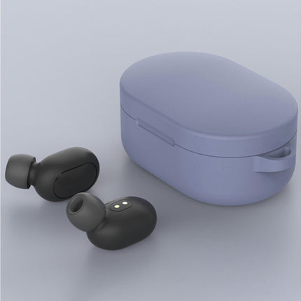 Solid Color Anti-scratch Wireless Earphone Protective Case for Redmi AirDots-Lavender Grey