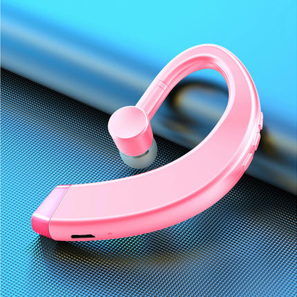 1Pc Waterproof Bluetooth-compatible 5.0 Earphone Ear Hook Rotating Stereo Headset-Black