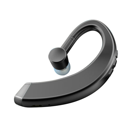 1Pc Waterproof Bluetooth-compatible 5.0 Earphone Ear Hook Rotating Stereo Headset-Black